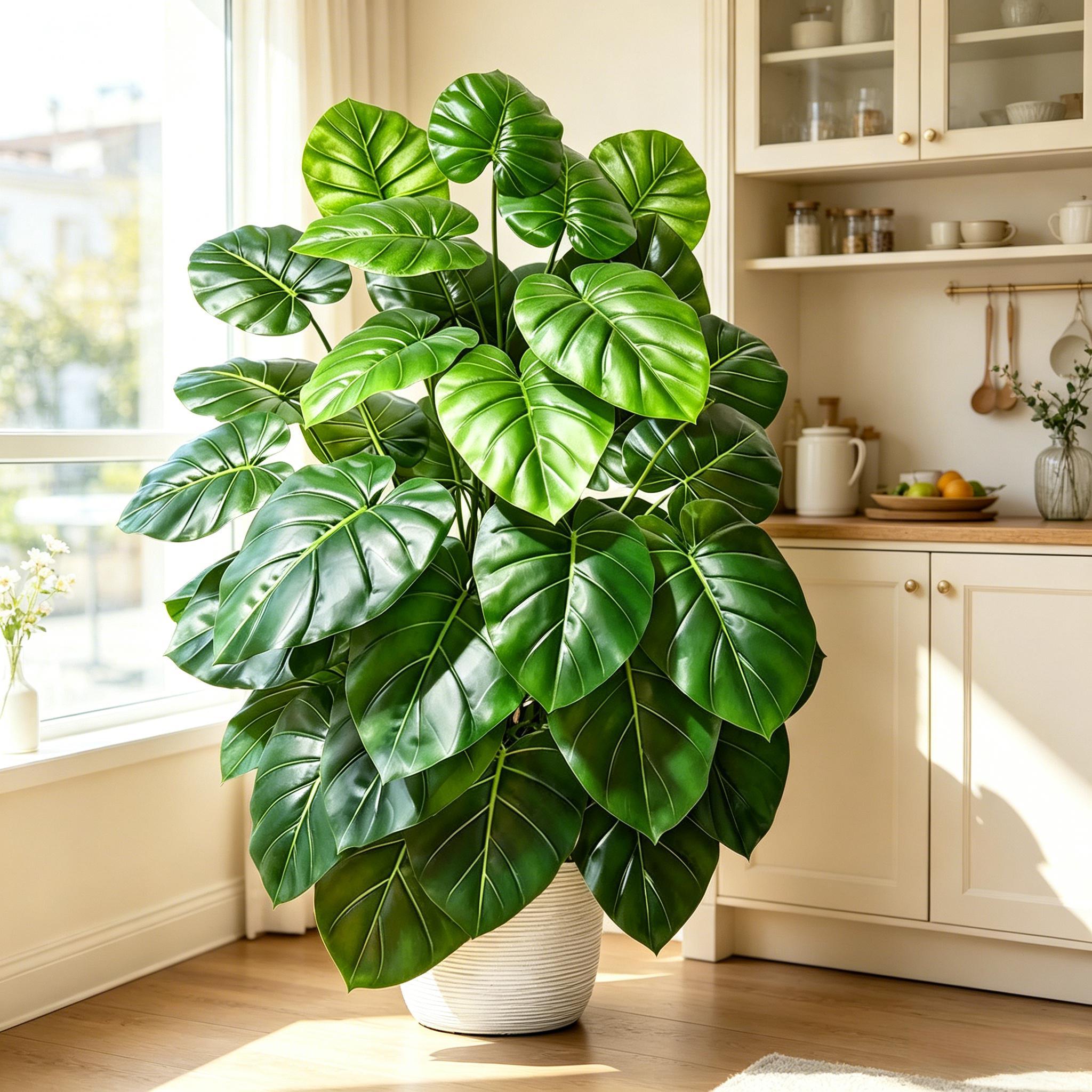 60-105cm Lifelike Artificial P - Monstera Adansonii recension och pris