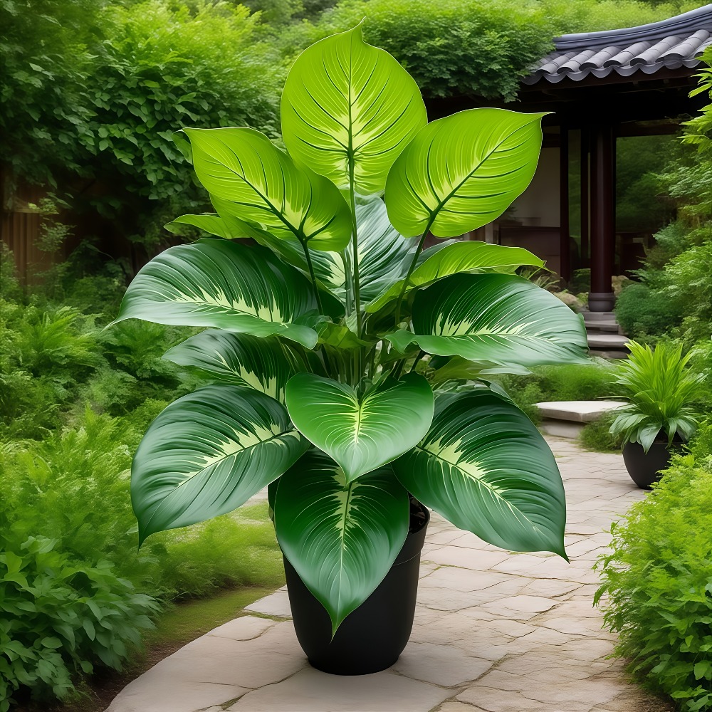 1PC 24Headed Artificial Plants - Monstera Adansonii recension och pris