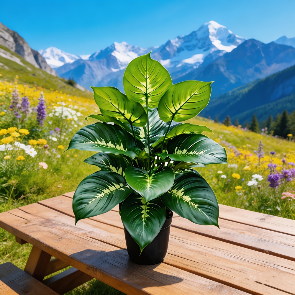 1PC 24Headed Artificial Plants - Monstera Adansonii recension och pris