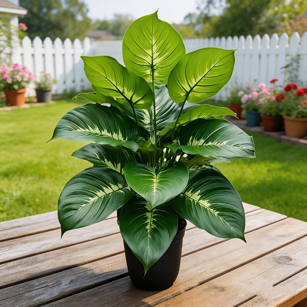 1PC 24Headed Artificial Plants - Monstera Adansonii recension och pris