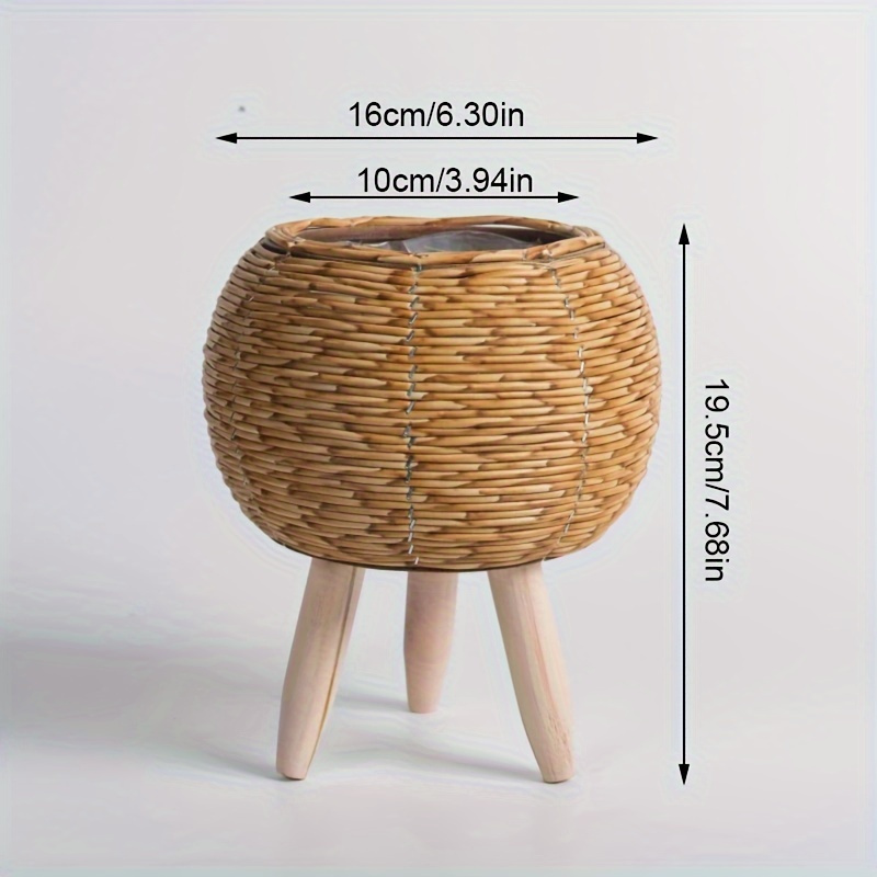 Charming Rustic Rattan Planter - Aloe Vera Pot recension och pris