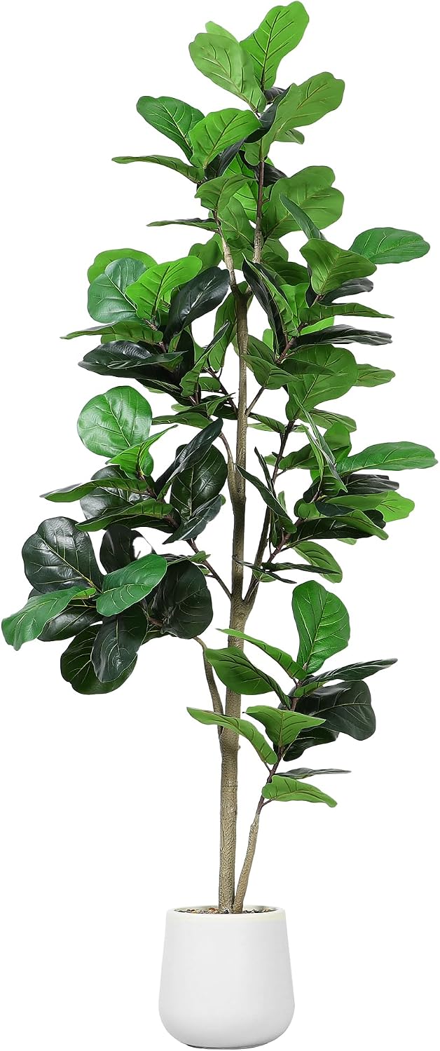 7ft Artificial Fiddle Leaf Tre - Ficus Lyrata Tree recension och pris